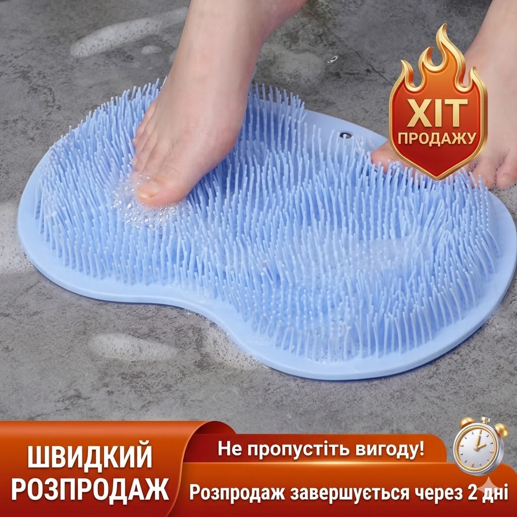 Силіконовий килимок для миття у душі